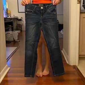 Girls mid rise super skinny jeans